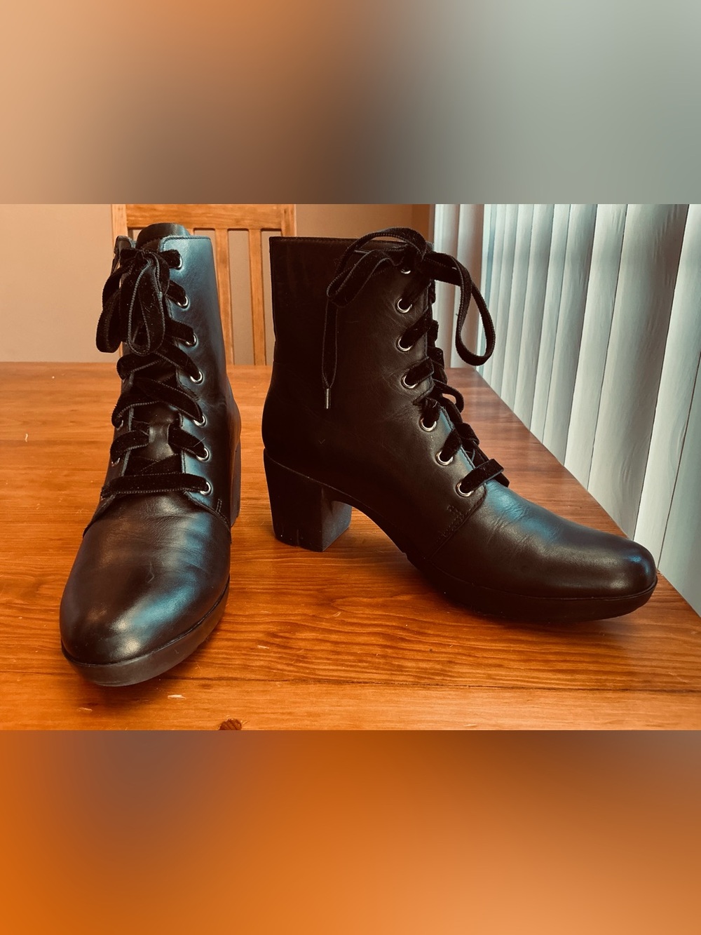 Vaneli Black Stevie Nicks Platform boots size 9.5Narrow